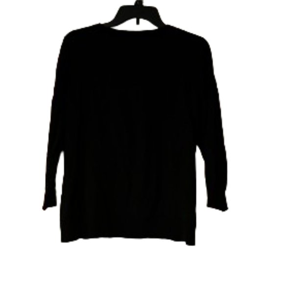 Jaclyn Smith Black Tie-Front Cardigan Sweater - Medium - Picture 2 of 3